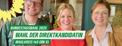 Bundestagswahl 2025 WAHL DER DIREKTKANDIDATIN Wahlkreis 1489 (MK II)